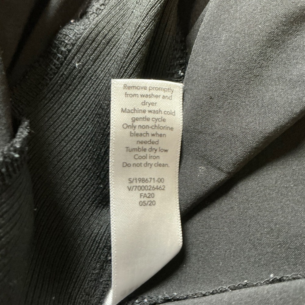 Athleta Brooklyn Ankle Pants Women Size 6 Black Ribbed Side Travel Excellent - Picture 8 of 8